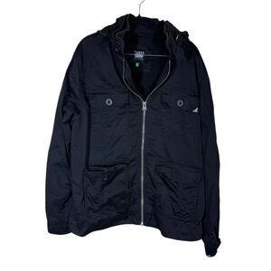 Lost Mischief Black Fleece Lined Utility Jacket Size XL